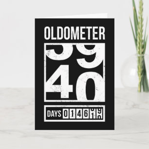 Tarjeta de cumpleaños divertida para los 40 años, 