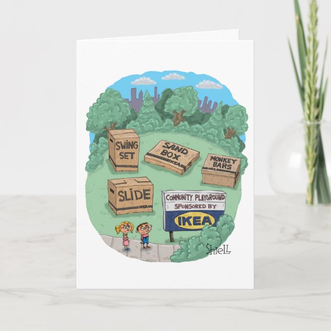 Tarjeta de cumpleaños divertida para los fans de I (Anverso)