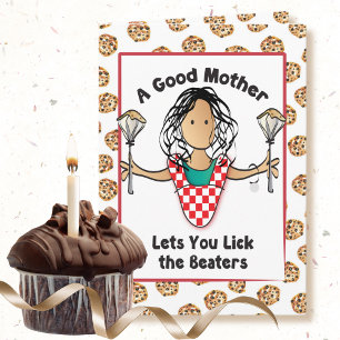 Tarjeta de cumpleaños divertida para mamá