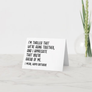 Tarjeta de cumpleaños divertida para marido, novio