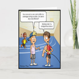 Tarjeta de cumpleaños divertida para masajear el c