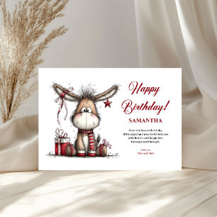 Tarjeta de cumpleaños divertida para niños con nom