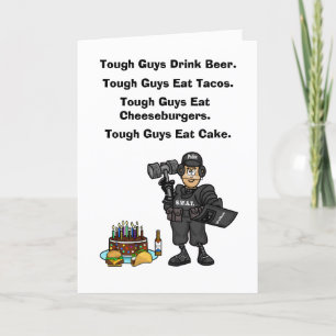 Tarjeta de cumpleaños divertida para oficial de SW