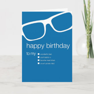 Tarjeta de cumpleaños divertida para papá