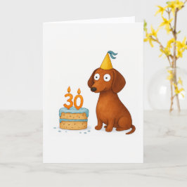 Tarjeta de cumpleaños divertida para perro número