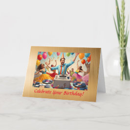 Tarjeta de cumpleaños divertida para tía