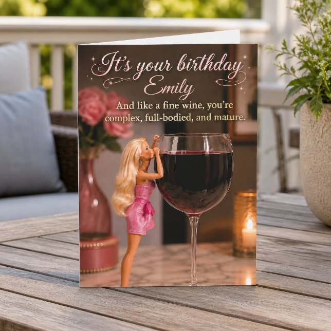 Tarjeta de cumpleaños divertida personalizada para (Subido por el creador)
