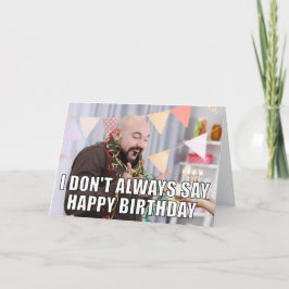 Tarjeta de cumpleaños divertida Personalizado Phot