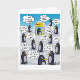 TARJETA DE CUMPLEAÑOS DIVERTIDA - Pingüino del Mes