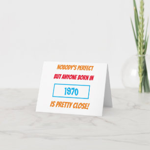 Tarjeta de cumpleaños divertida por año de nacimie