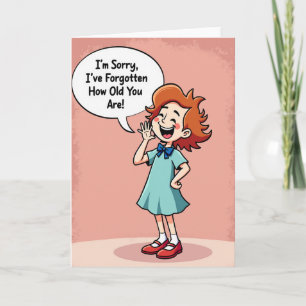 Tarjeta de cumpleaños divertida por edad