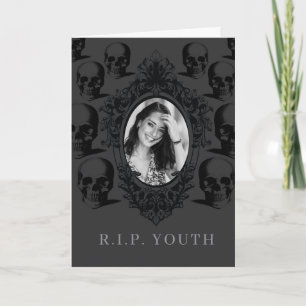Tarjeta de cumpleaños divertida RIP Juventud perso