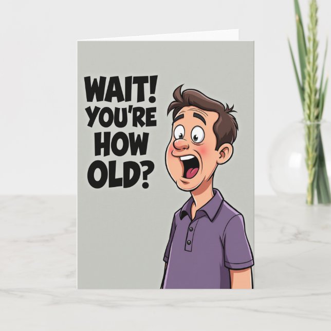 Tarjeta de cumpleaños divertida sorpresa (Anverso)
