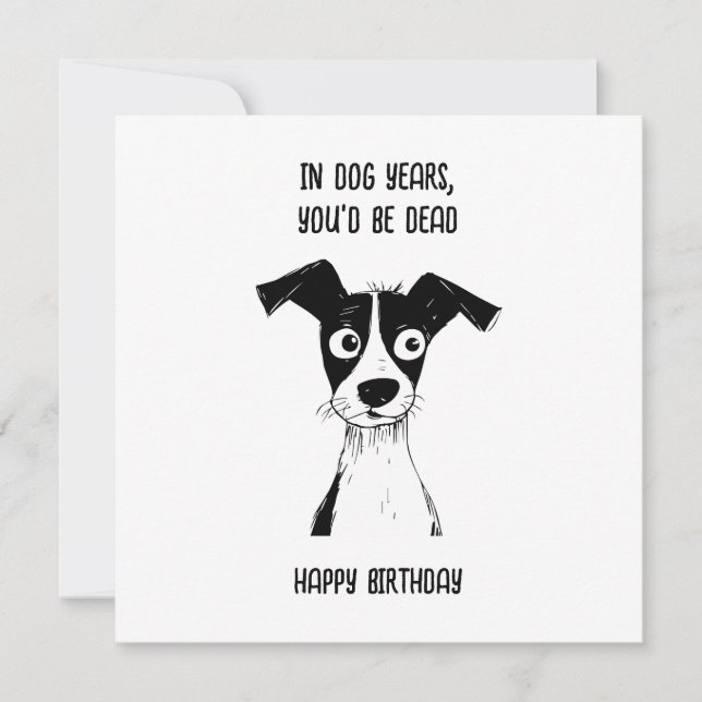 Tarjeta de cumpleaños divertida tarjeta de cumplea (Anverso)