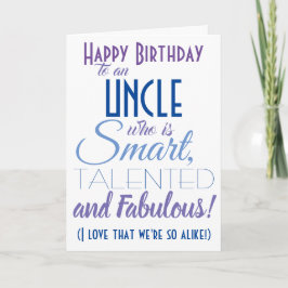 Tarjeta de cumpleaños divertida tío