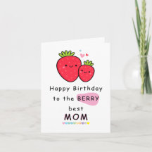 Tarjeta de Cumpleaños Divertida y Linda para Mamá,