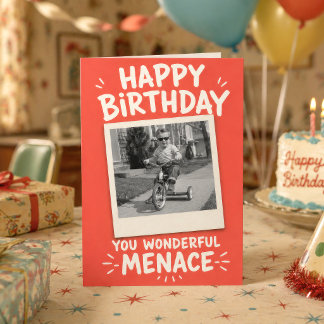 Tarjeta de cumpleaños divertida y personalizada co