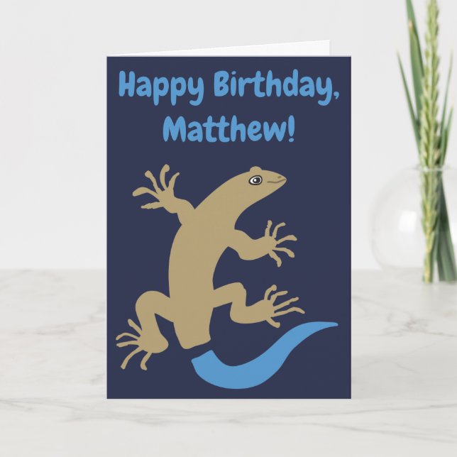 Tarjeta de cumpleaños divertida y personalizada de (Anverso)