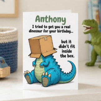 Tarjeta de cumpleaños divertida y personalizada de