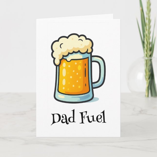 Tarjeta de cumpleaños divertida y retro con vaso d (Anverso)