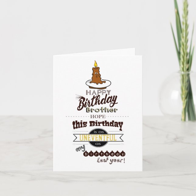 Tarjeta de cumpleaños divertida y sarcástica - Her (Anverso)