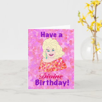 Tarjeta de cumpleaños divina