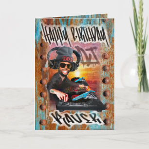 Tarjeta de cumpleaños DJ Raver