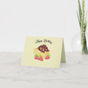 Tarjeta de cumpleaños doblada: Celebre