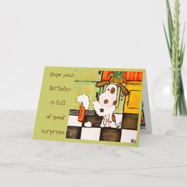 Tarjeta de cumpleaños Dog Lover (Anverso)