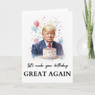 Tarjeta de cumpleaños Donald Trump