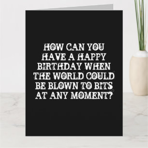 TARJETA DE CUMPLEAÑOS DONUT NUCLEAR GUERRA MUNDIAL