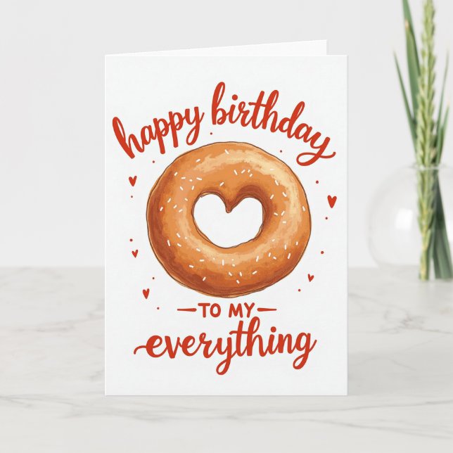 Tarjeta de Cumpleaños Donut Querido (Anverso)