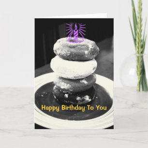 Tarjeta de cumpleaños Donut Stack