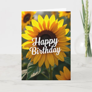 Tarjeta de cumpleaños dorada dulce