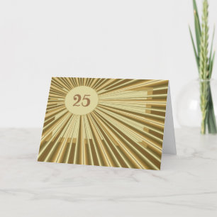 Tarjeta de cumpleaños dorado