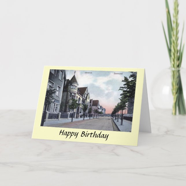 Tarjeta de cumpleaños - Dortmund, Alemania (Anverso)