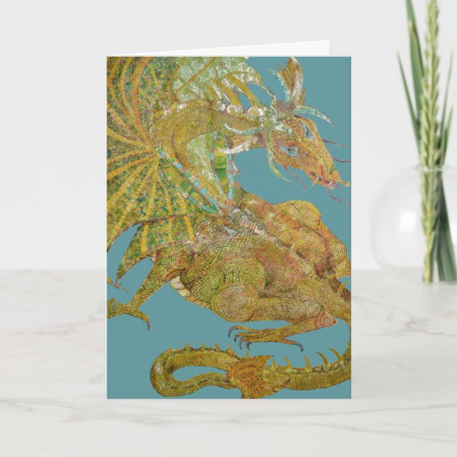 Tarjeta de cumpleaños Dragon (Anverso)