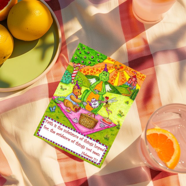 Tarjeta de cumpleaños Dragon Picnic (Subido por el creador)