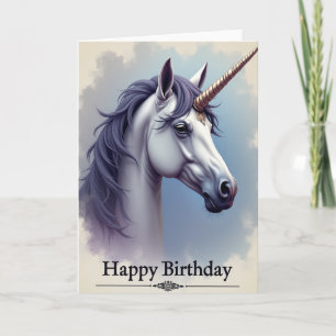 Tarjeta de cumpleaños Dream Golden Horn