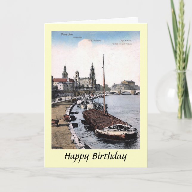 Tarjeta de cumpleaños - Dresden, Alemania (Anverso)