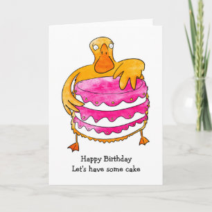 Tarjeta de cumpleaños Duck