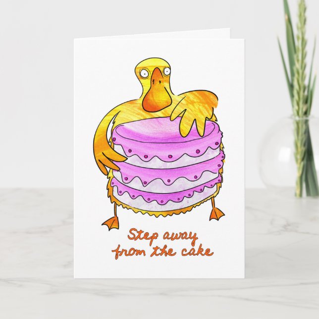 Tarjeta de cumpleaños Duck (Anverso)