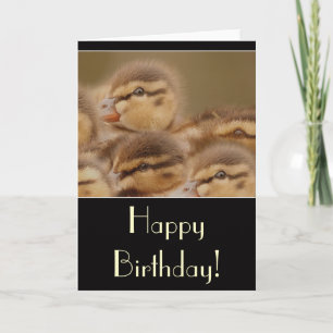 Tarjeta de cumpleaños Ducklings