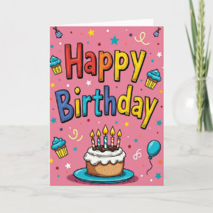 Tarjeta de Cumpleaños Dulce