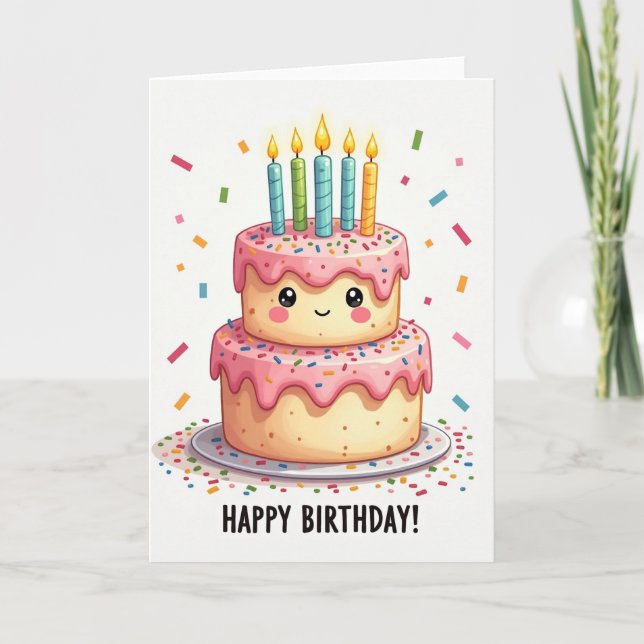 Tarjeta de Cumpleaños Dulce (Anverso)