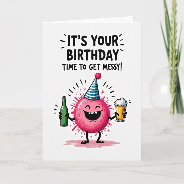 Tarjeta de cumpleaños dulce (Anverso)