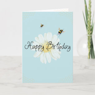 Tarjeta de cumpleaños Dulce como la Miel Abeja y