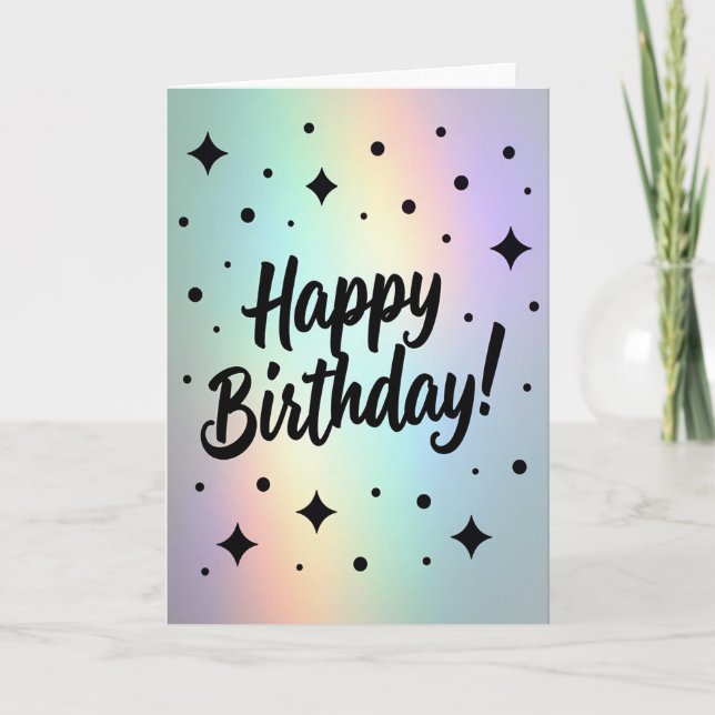 Tarjeta de cumpleaños dulce nebulosa (Anverso)
