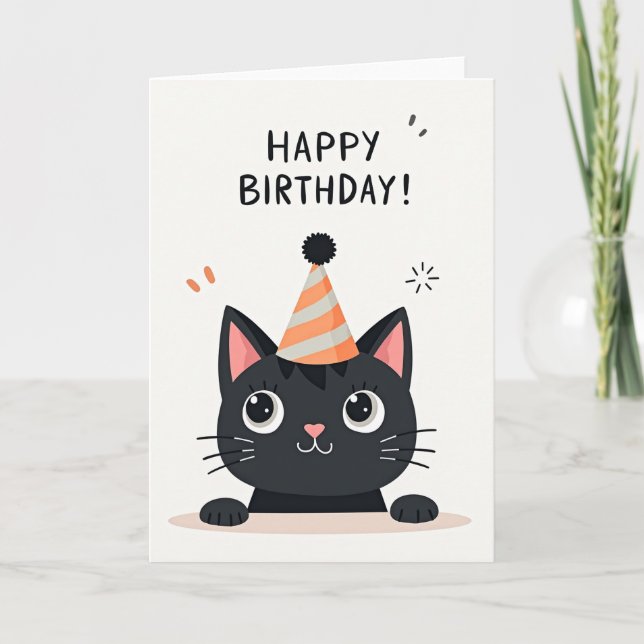 Tarjeta de cumpleaños dulce para Kitty (Anverso)