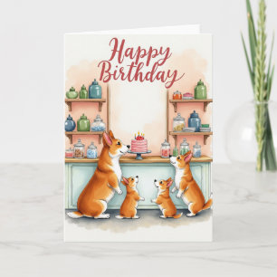 Tarjeta de cumpleaños dulce para la familia de zor